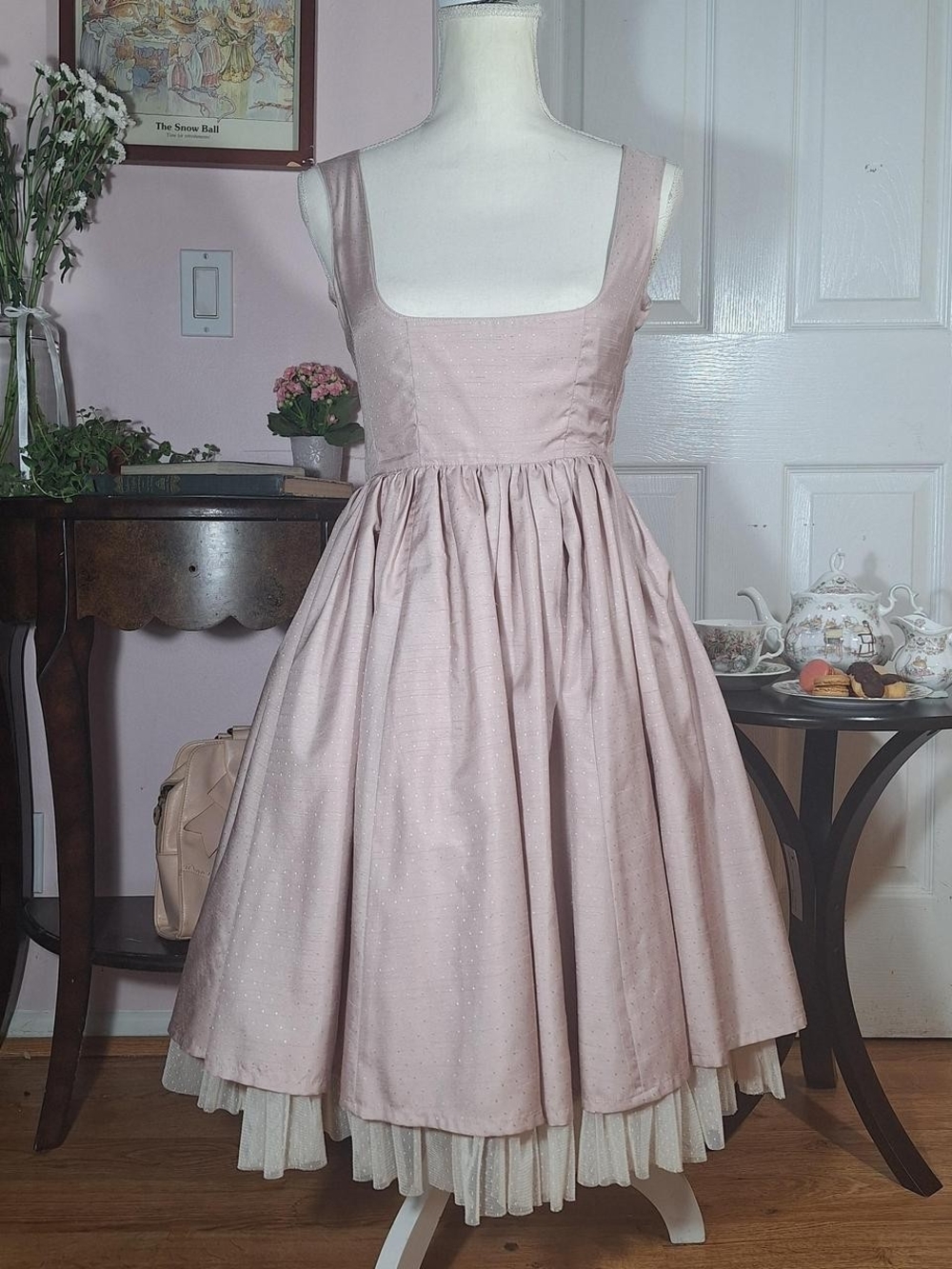 🎀 Innocent World Dusky Pink Long JSK ✨ Classical Lolita Jumper Skirt 🌸